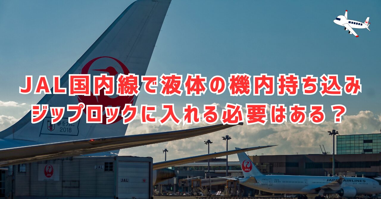 JAL国内線で液体持ち込み時にジップロックは必要？基本ルール解説